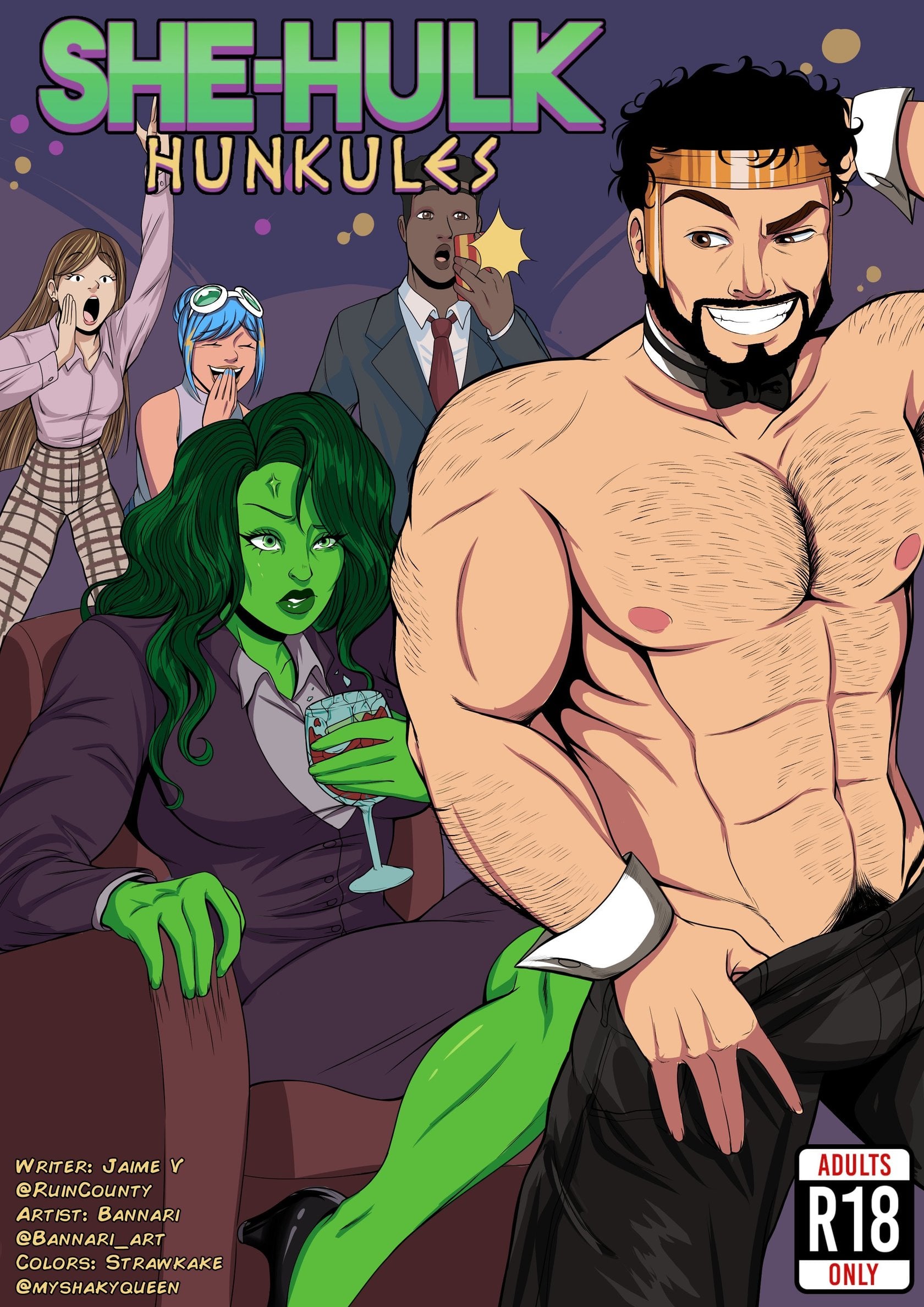 Hunkules (She-Hulk) comic porn — cover