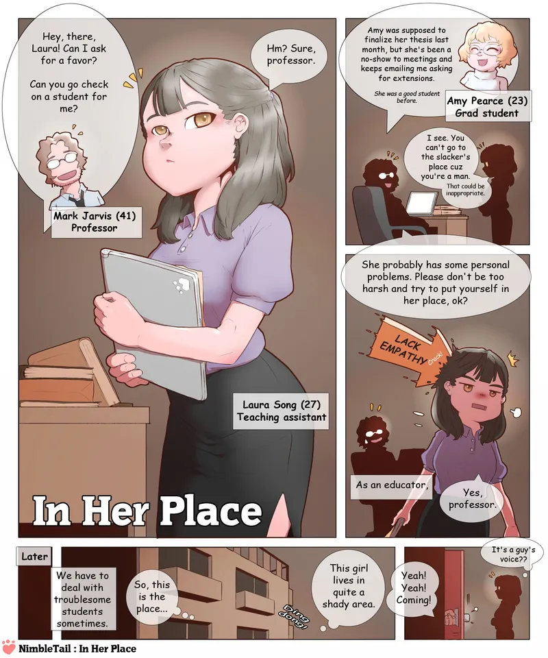 In Her Place comic porn — cover