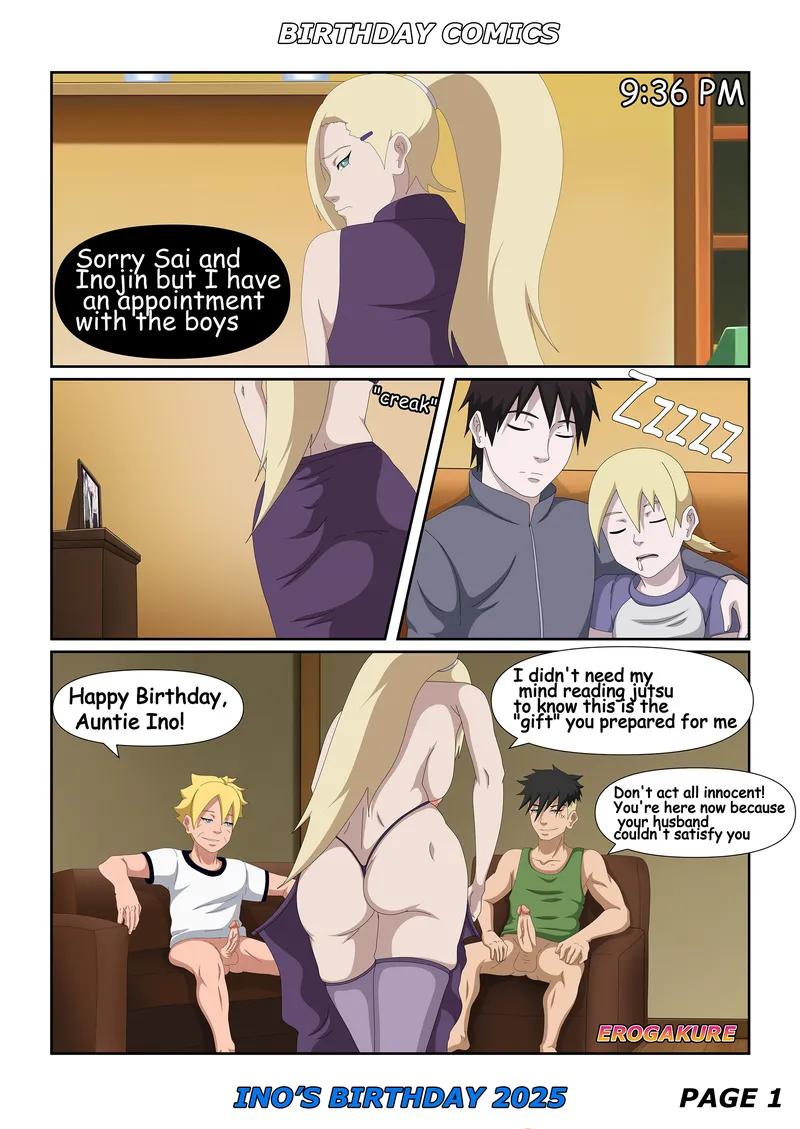 Ino’s Birthday 2025 comic porn — cover