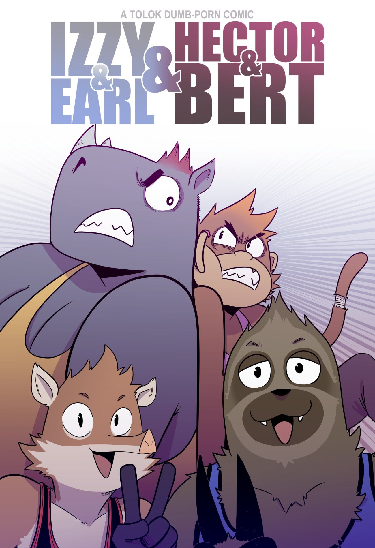 Izzy & Earl & Hector & Bert (WIP) comic porn — cover