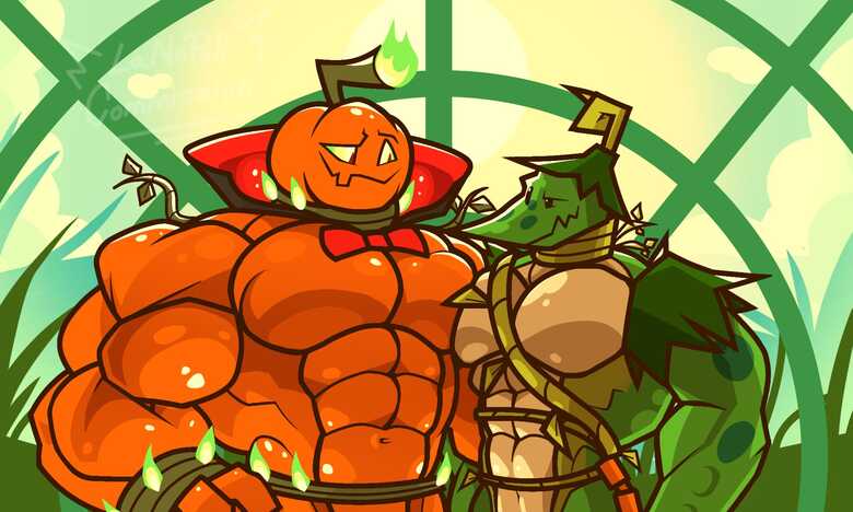 Jack O’ Lantern x Lima-Pleurodon comic porn — cover