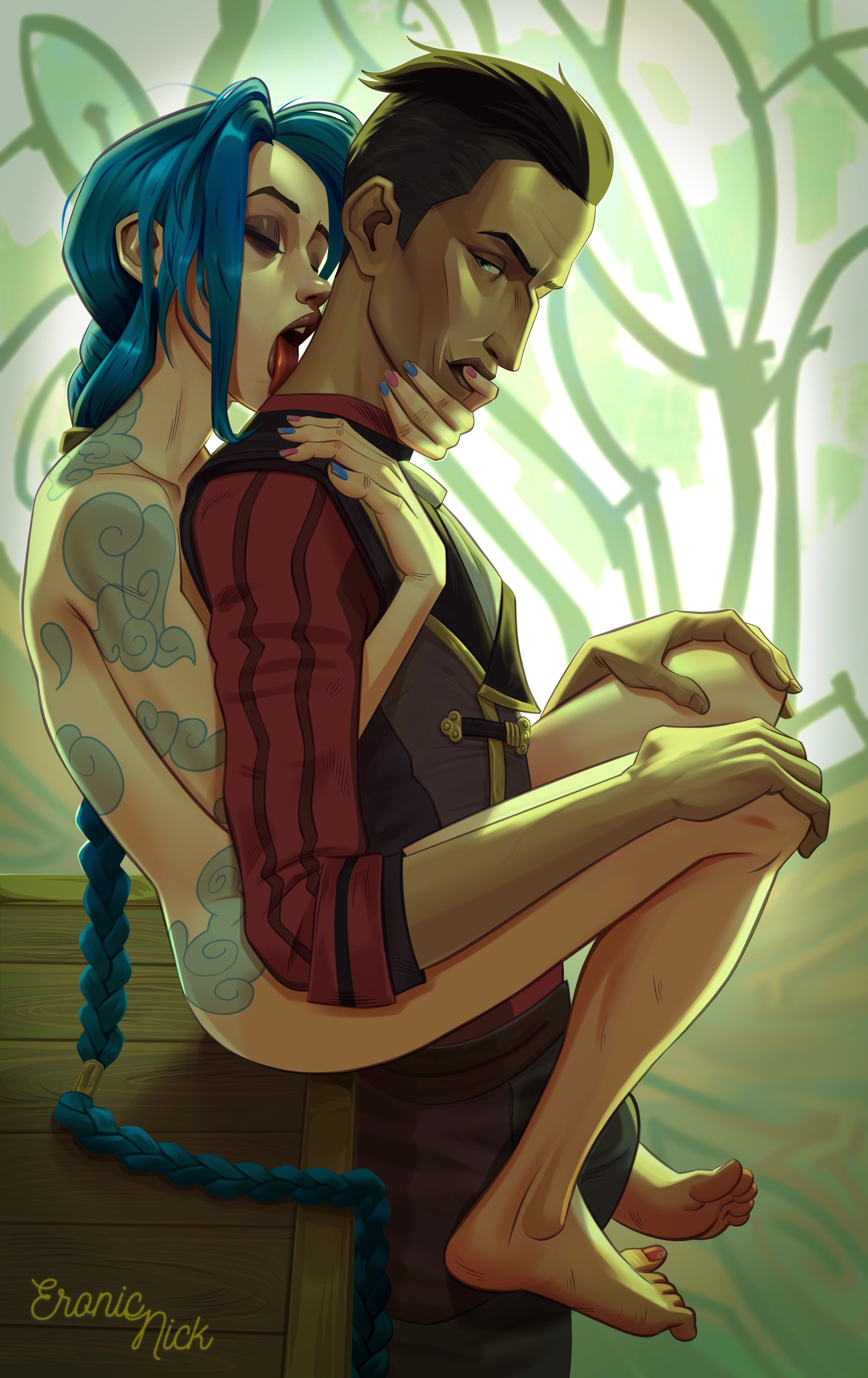 Jinx and Silco — cover