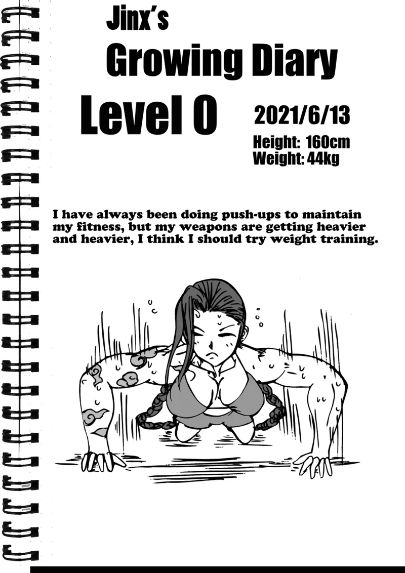 Jinx’s Growth Diary comic porn — cover