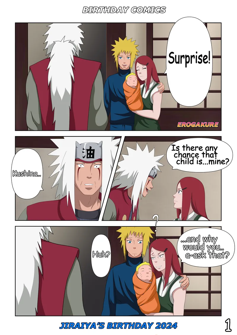 Jiraiya’s Birthday 2024 comic porn — cover