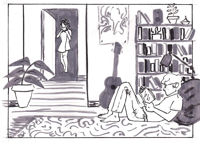 Jude & Julie 1 – Reading comic porn — cover
