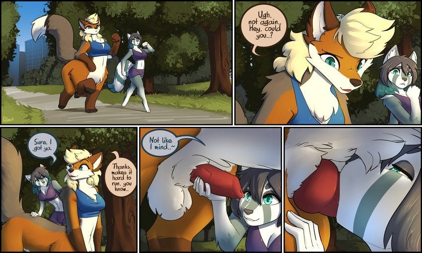Just two pals having a jog in the park comic porn — cover