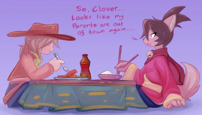 Kanako x Clover comic porn — cover