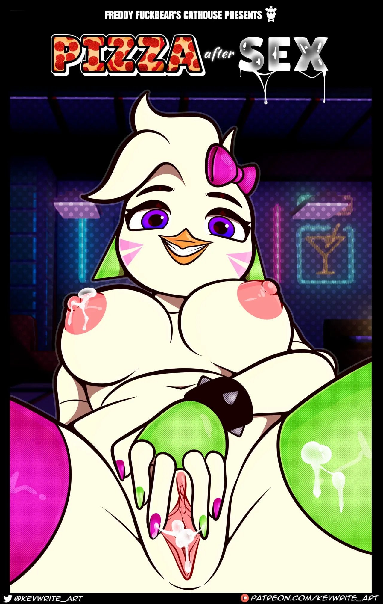 [KevWrite] Freddy Fuckbear’s Cathouse: Pizza after Sex (Five Nights at Freddy’s) comic porn — cover