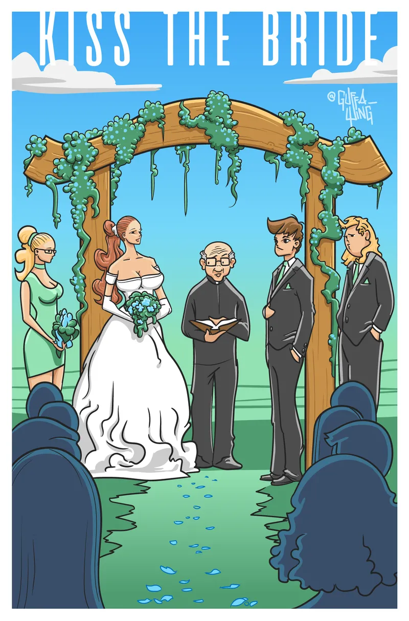 Kiss The Bride comic porn — cover