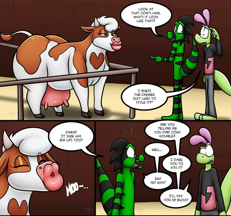 Kiss The Cow — cover