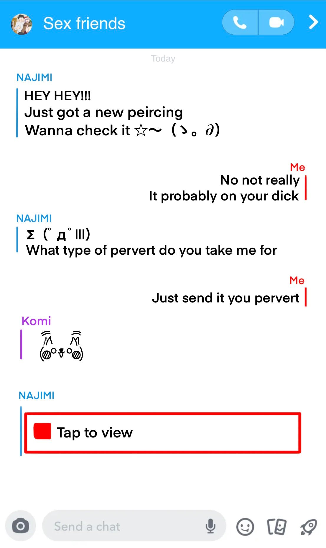 Komi’s Group Chat comic porn — cover