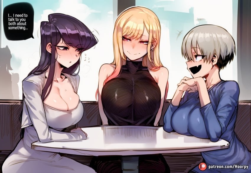 Komi X Marin X Uzaki Blacked — cover