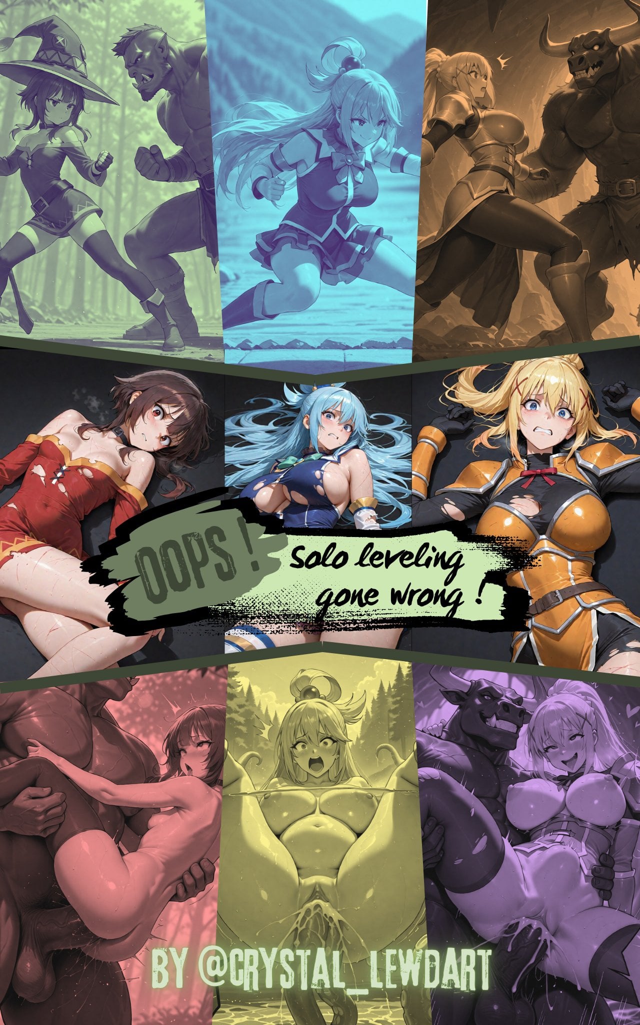 Konosuba – Oops, solo leveling gone wrong !! comic porn — cover