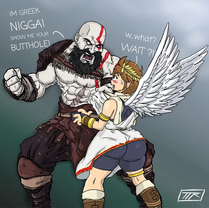 Kratos And Pit comic porn — cover