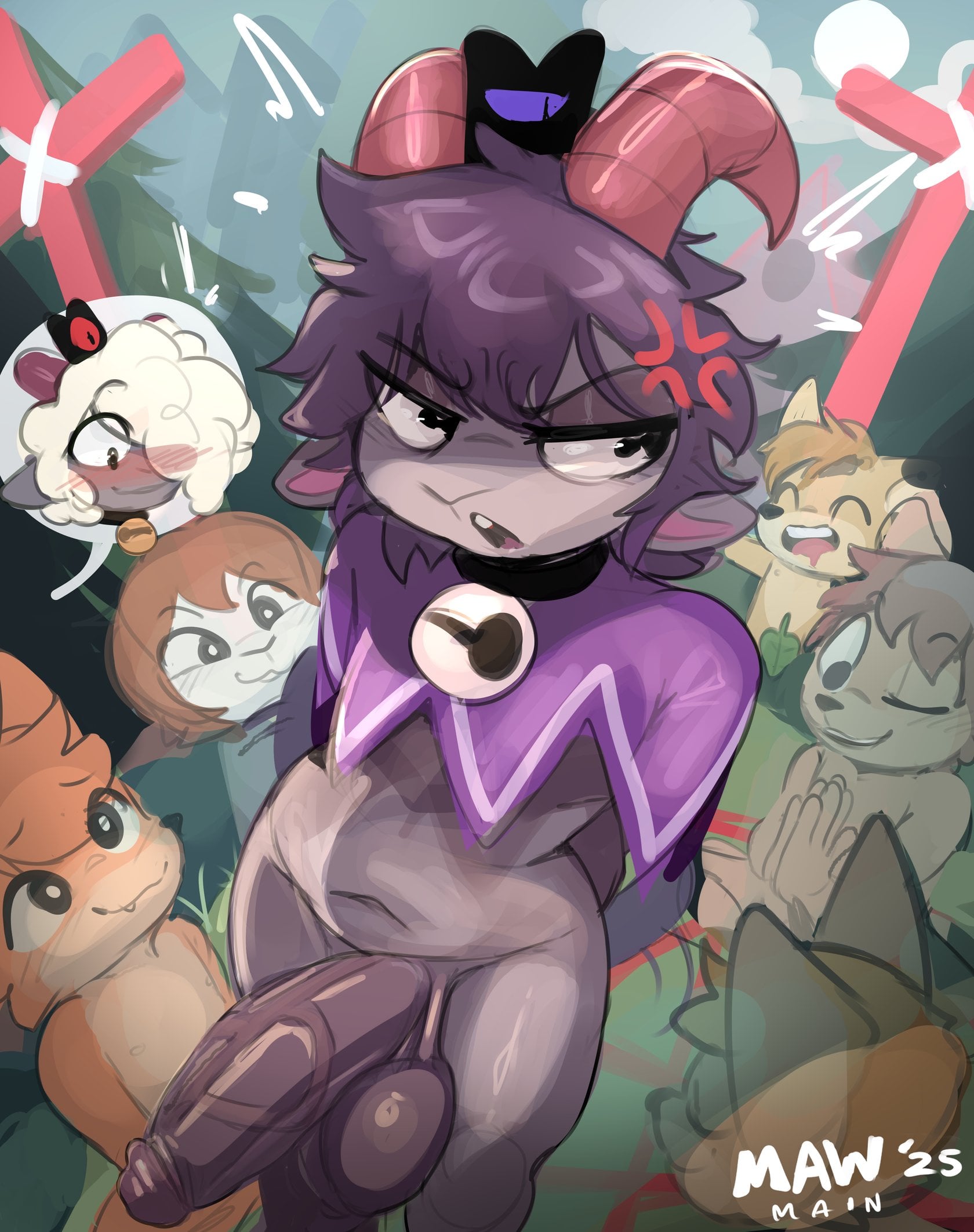 lamb x goat “weird ritual”🐑 comic porn — cover