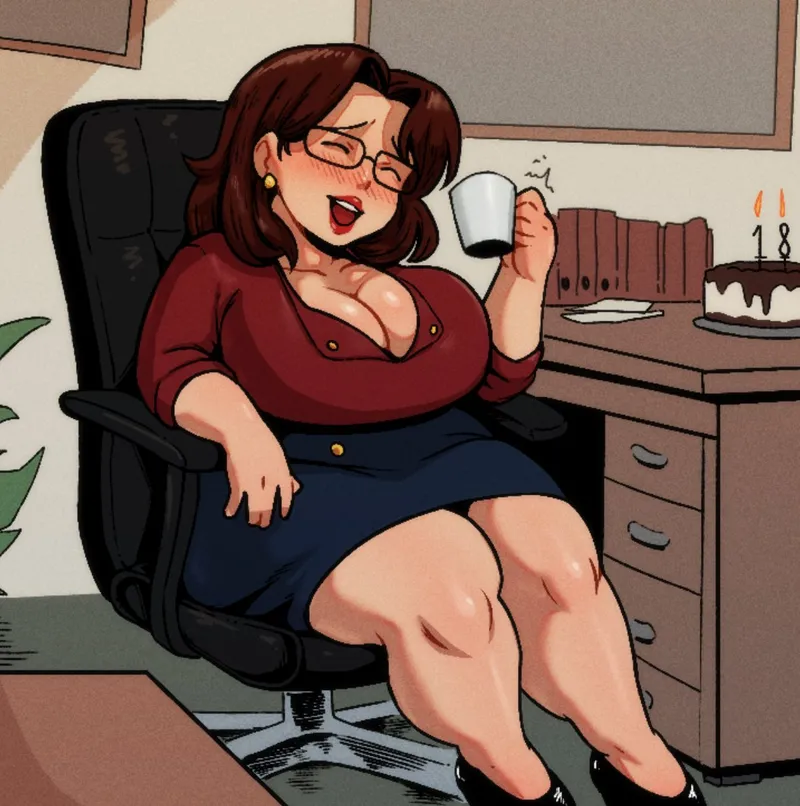 Late Birthday Lesson With A Shy, Chubby Teacher Got A Little Out Of Hand comic porn — cover