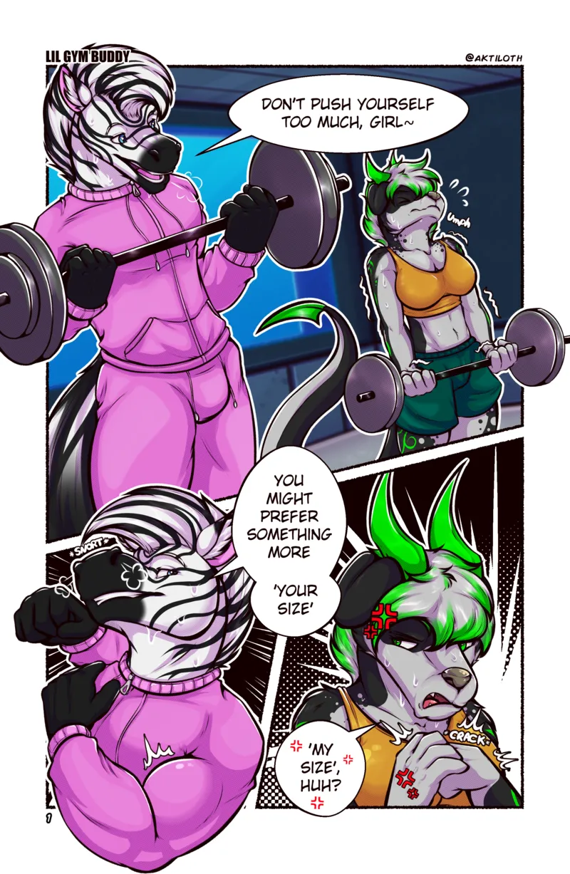 Lil Gym Buddy comic porn — cover