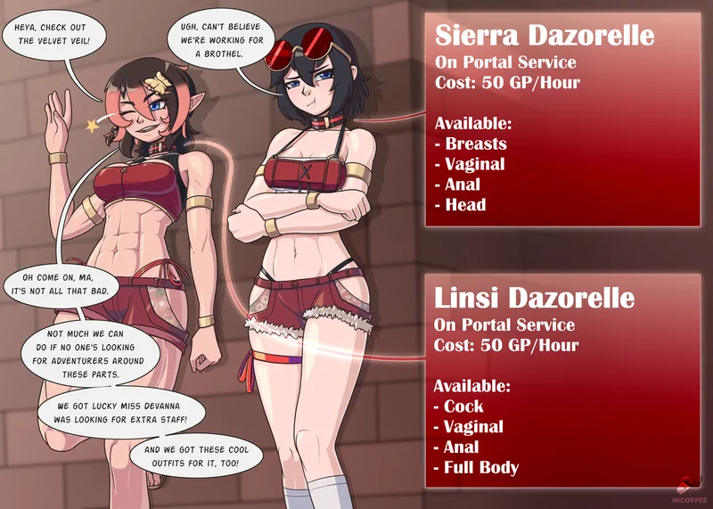 Linci And Sierra’s Portaljob comic porn — cover