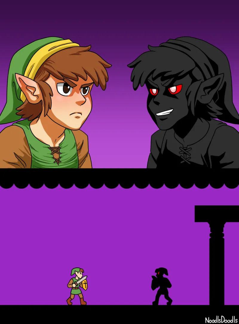 Link Vs Dark Link Make Love, Not War comic porn — cover