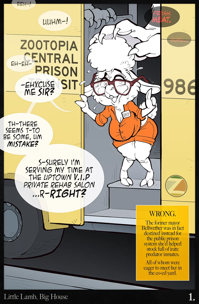 Little Lamb In The Big House comic porn — cover