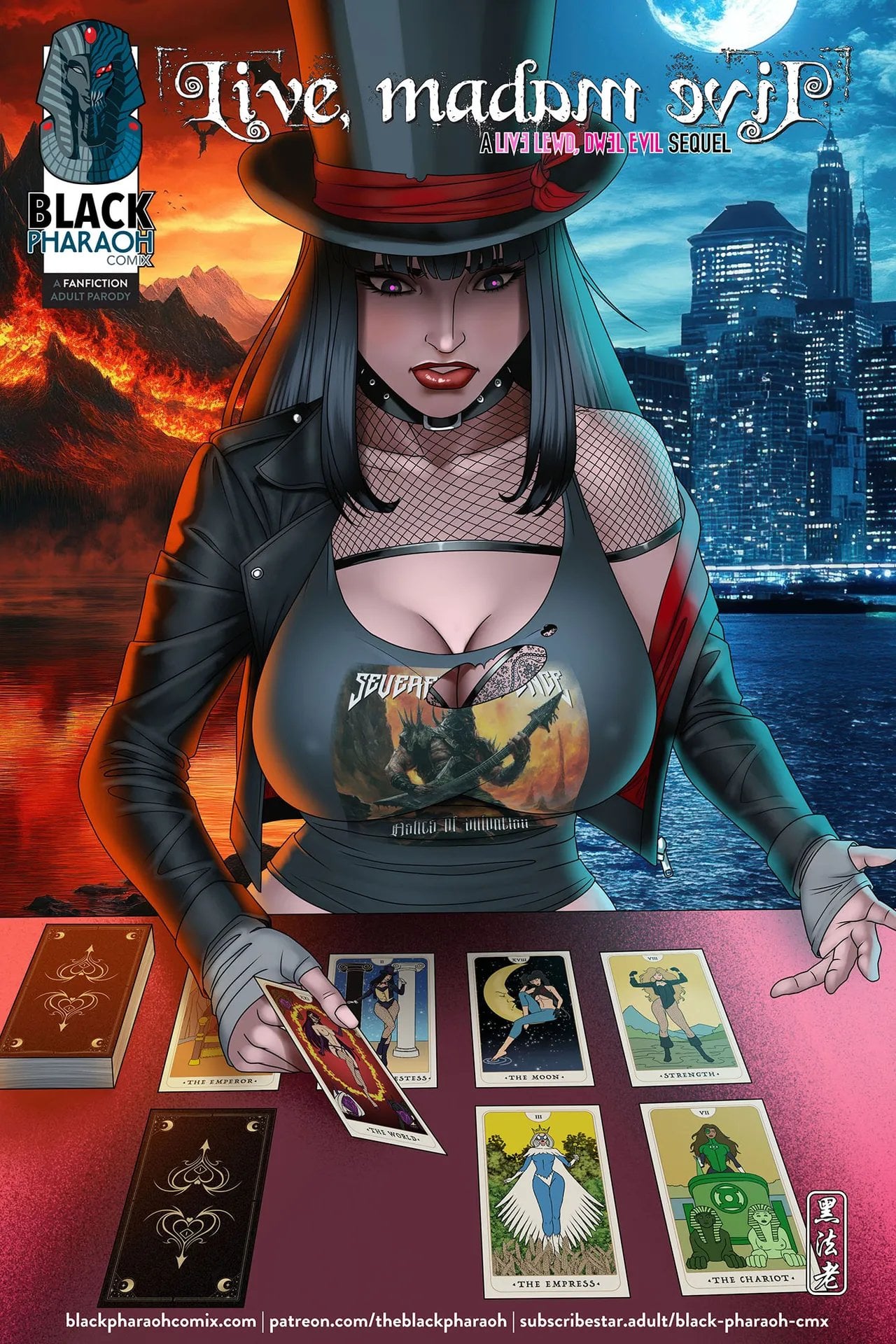 Live, Madam Evil comic porn — cover