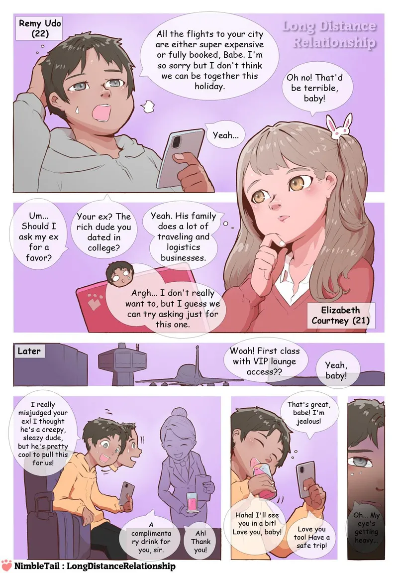 Long Distance Relationship! comic porn — cover