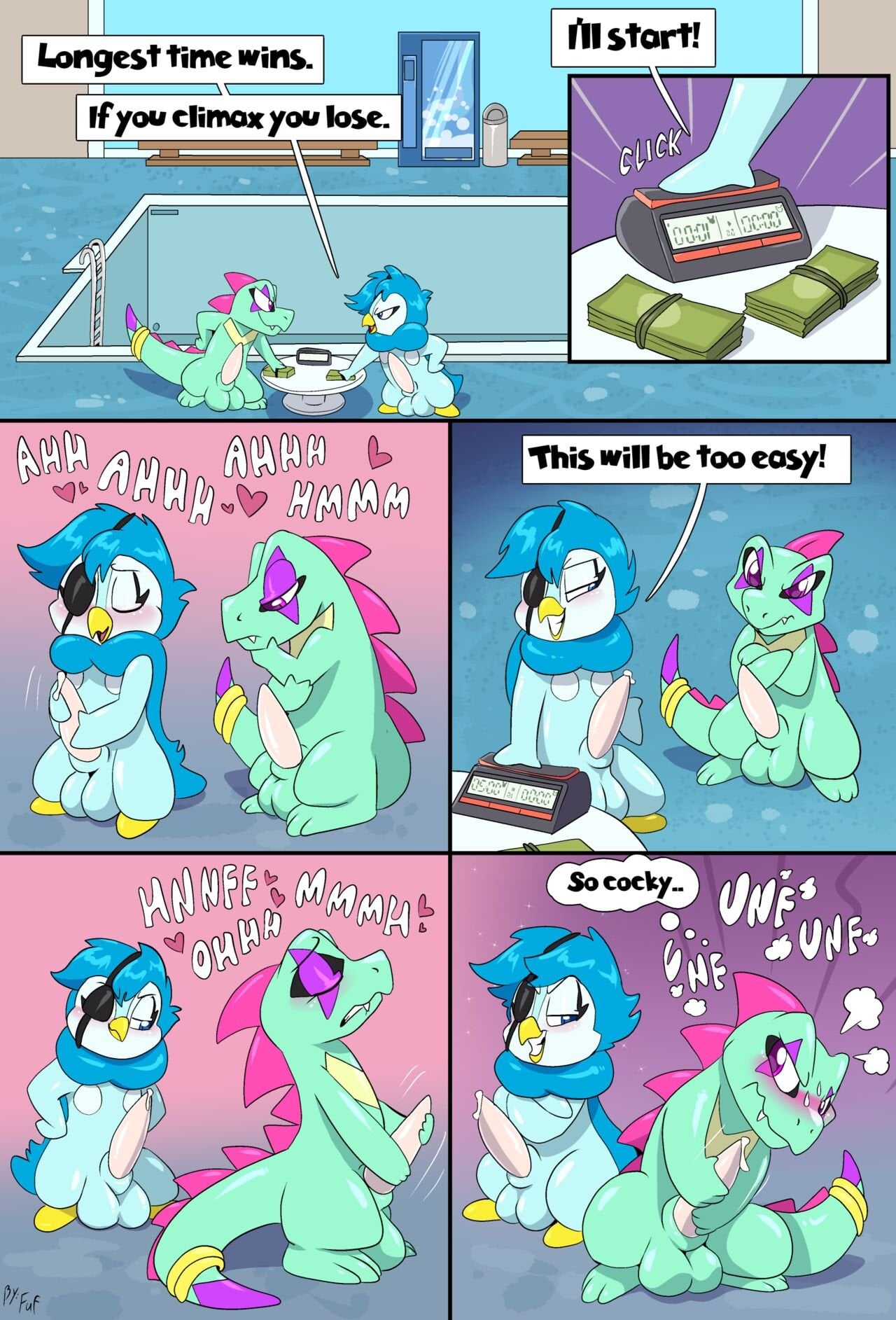 [Masturbation only] Cumpetition comic porn — cover
