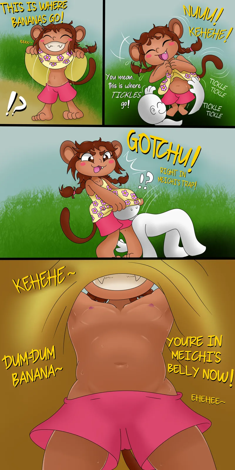 Meichi’s Tickle Trap comic porn — cover
