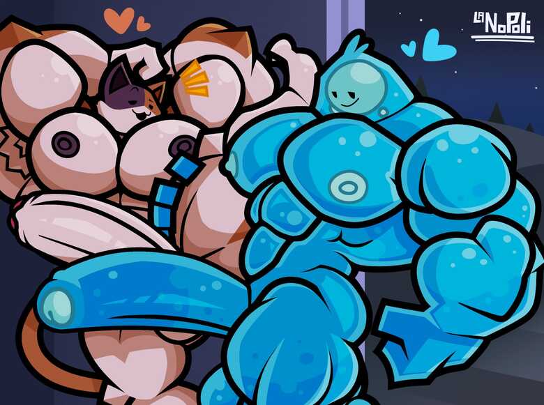 Meowscles x Rippley comic porn — cover