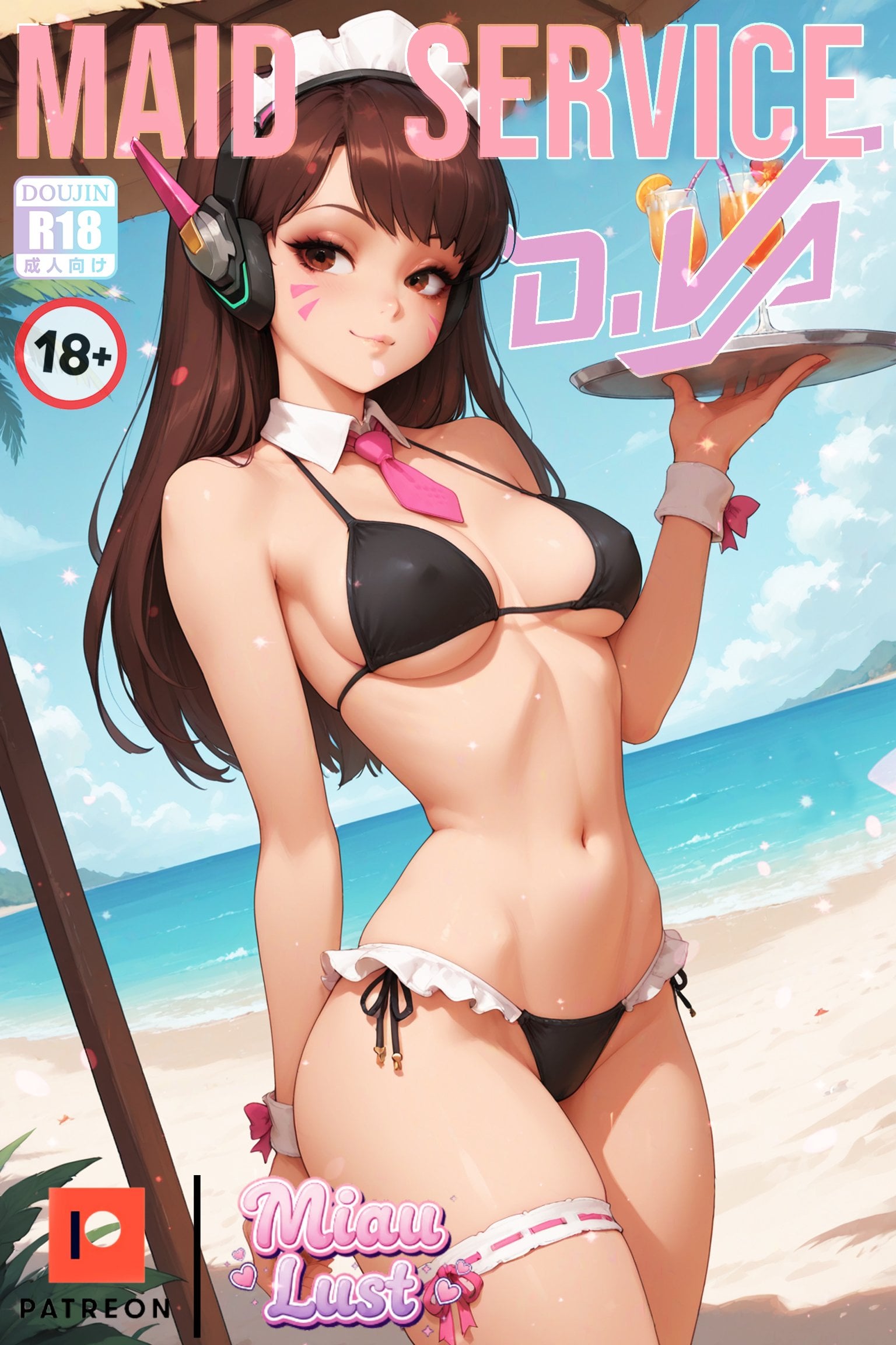 [MiauLust] D.va in Maid Service (OVERWATCH) comic porn — cover