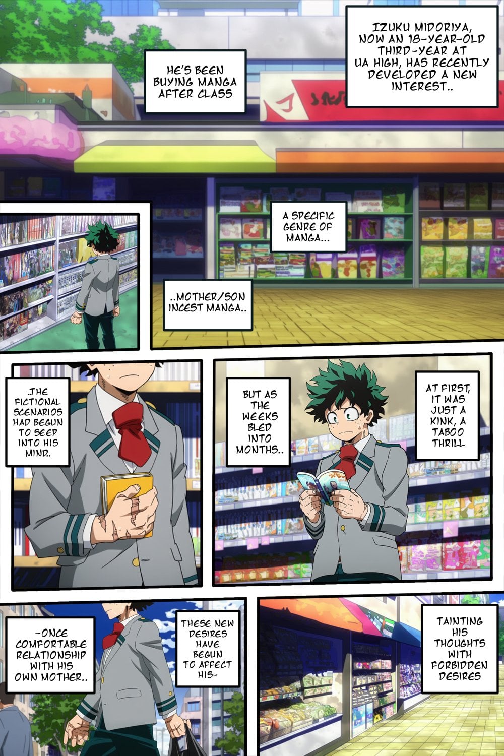 Midoriya Mother Lust comic porn — cover