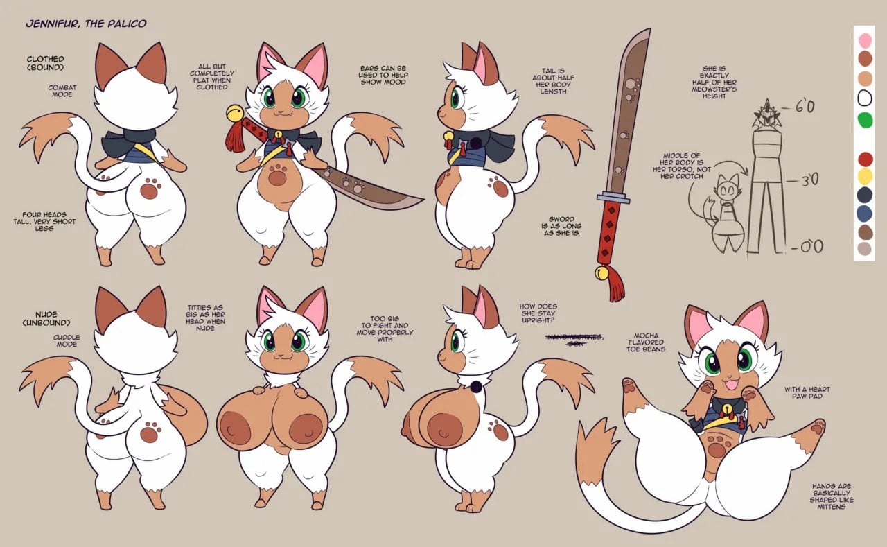 Moewnster Hunter: Jennifur comic porn — cover