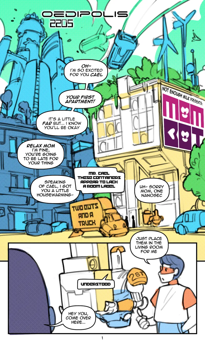 Mom Bot comic porn — cover
