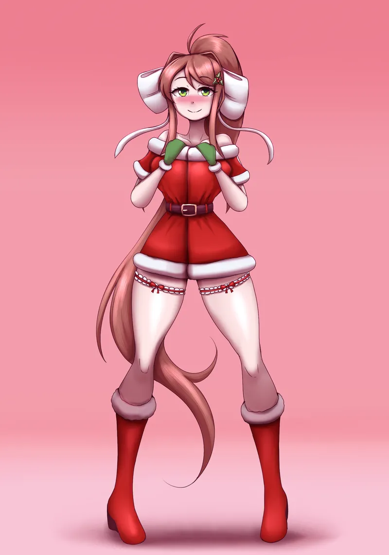 Monika’s White Christmas comic porn — cover