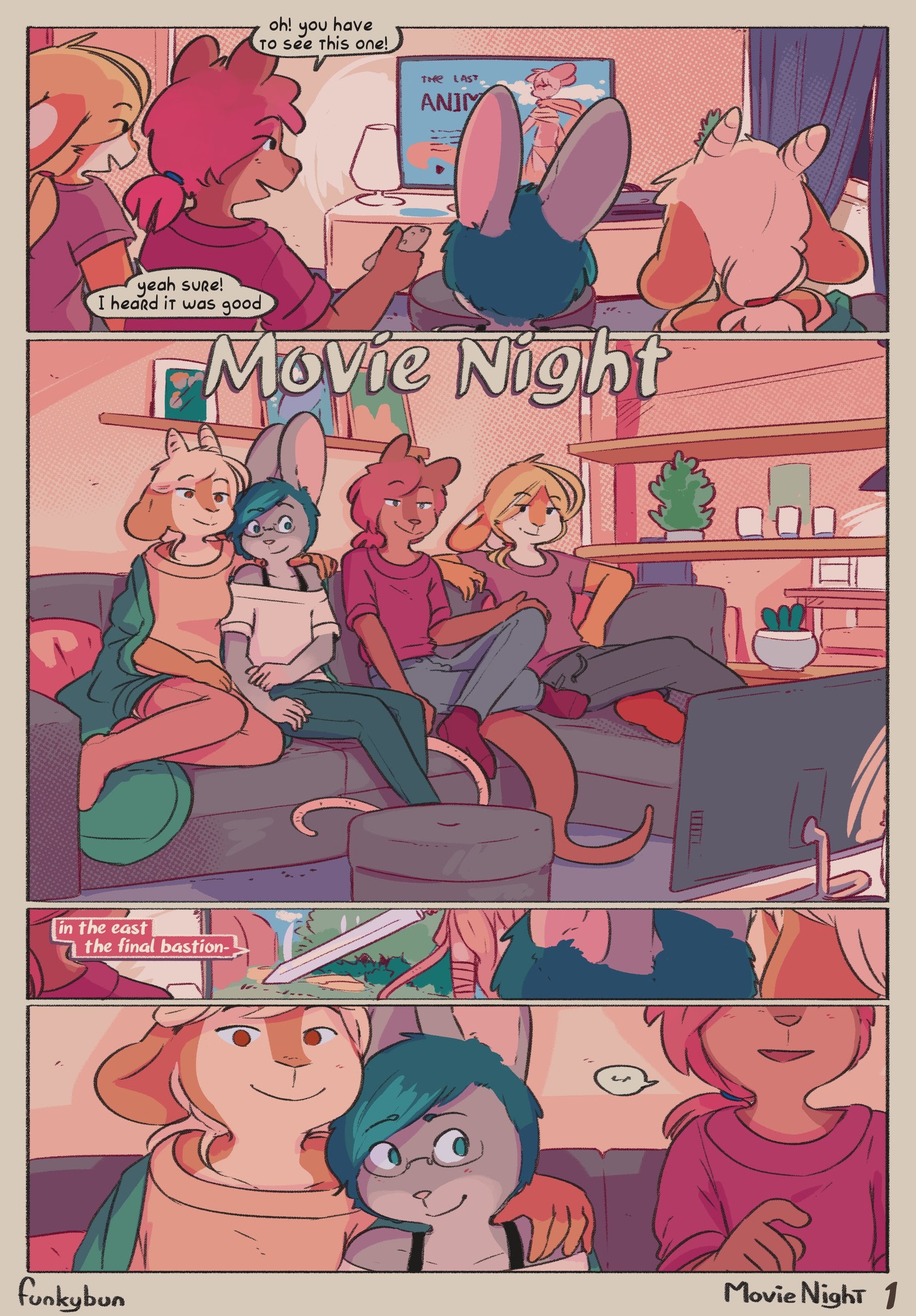 Movie Night comic porn — cover