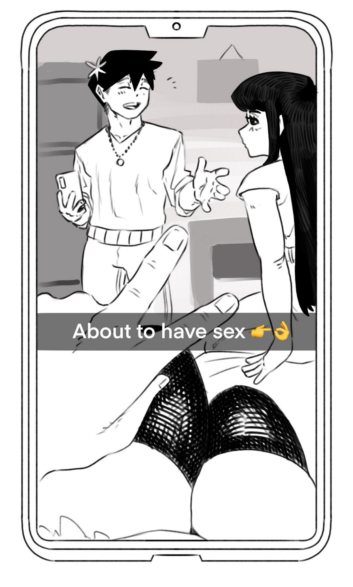 Najimi’s Late Night Texts comic porn — cover