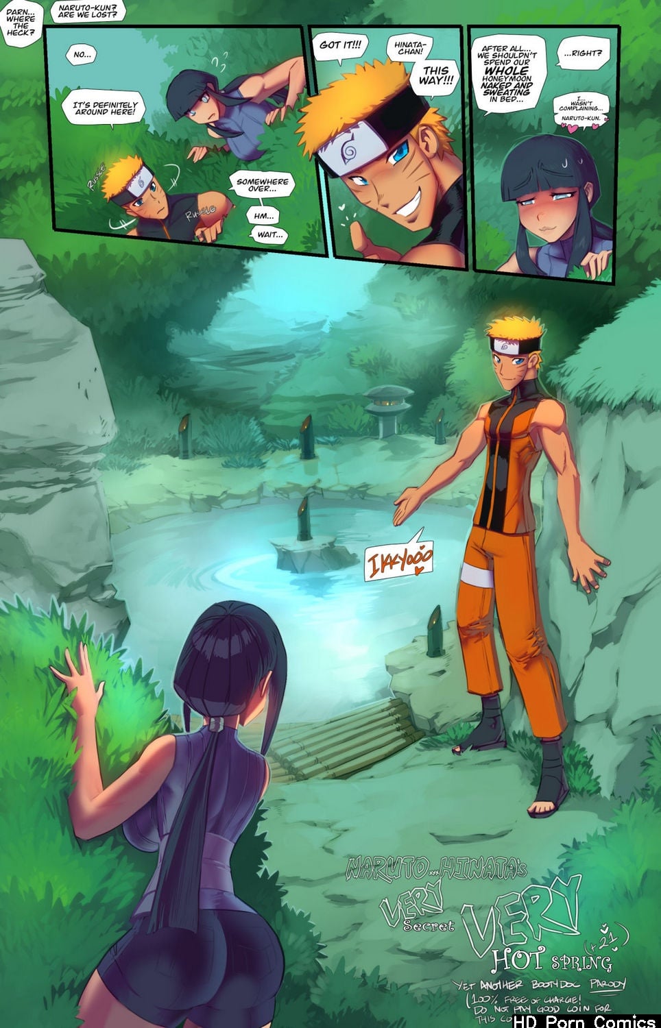 Naruto X Hinata – Very Secret Very Hot Spring — cover