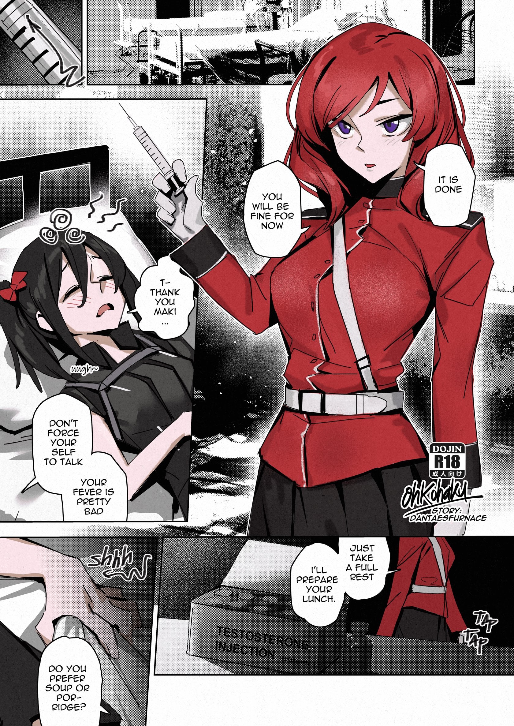 Nico × Maki comic porn — cover