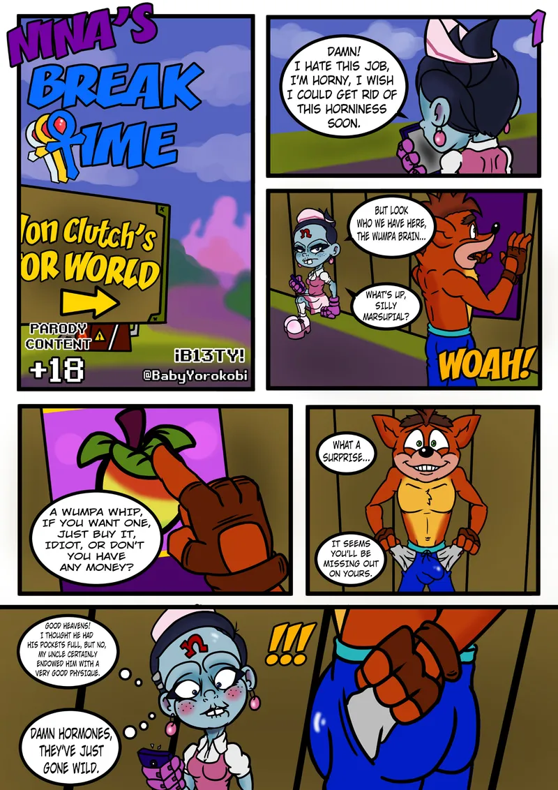 Nina’s Break Time comic porn — cover