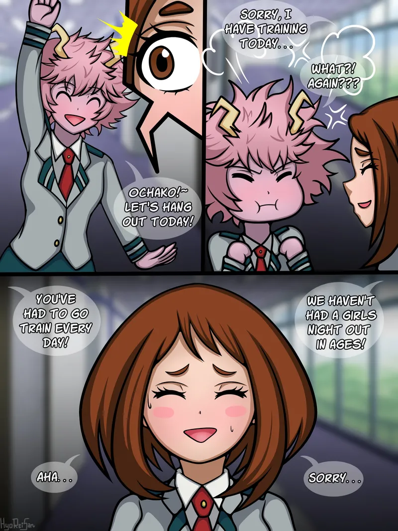Ochako’s Training! comic porn — cover