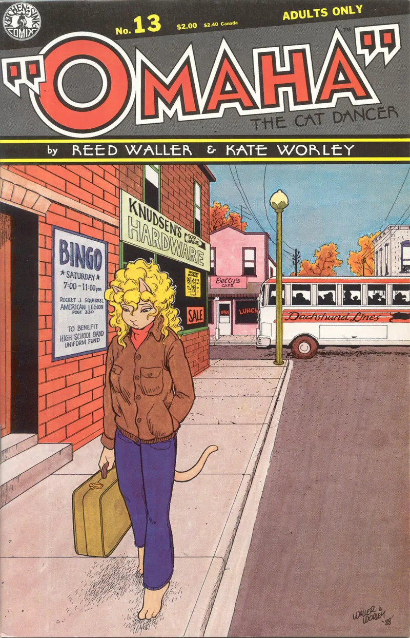 Omaha – The Cat Dancer 13 — cover