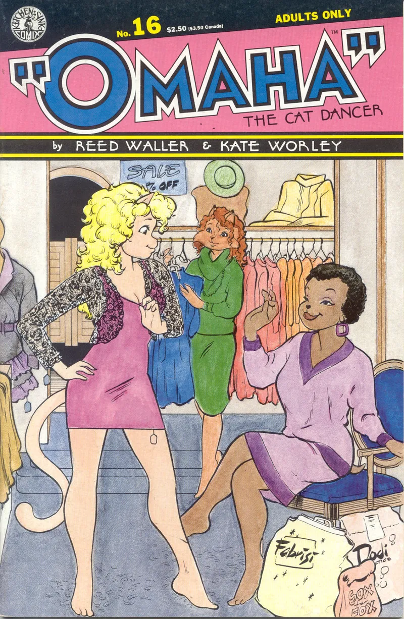 Omaha – The Cat Dancer 16 comic porn — cover