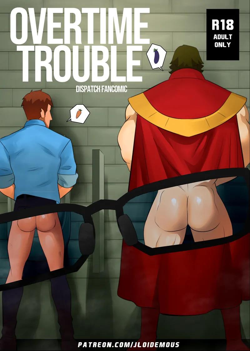 Overtime Trouble comic porn — cover