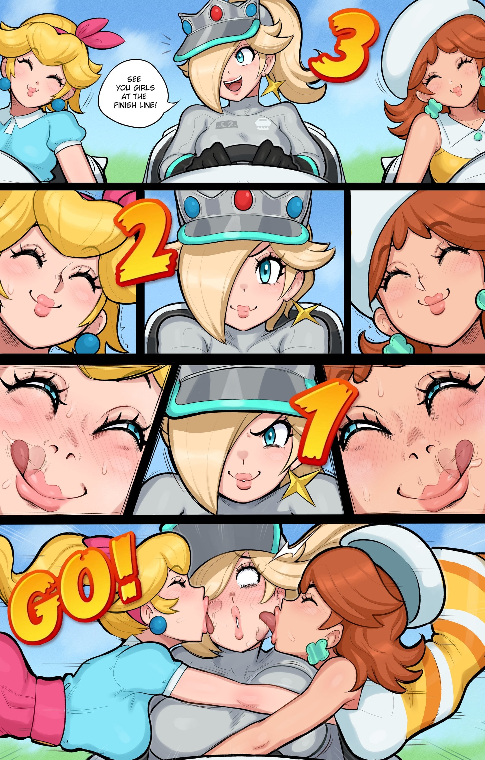 Peach & Daisy × Rosalina — cover