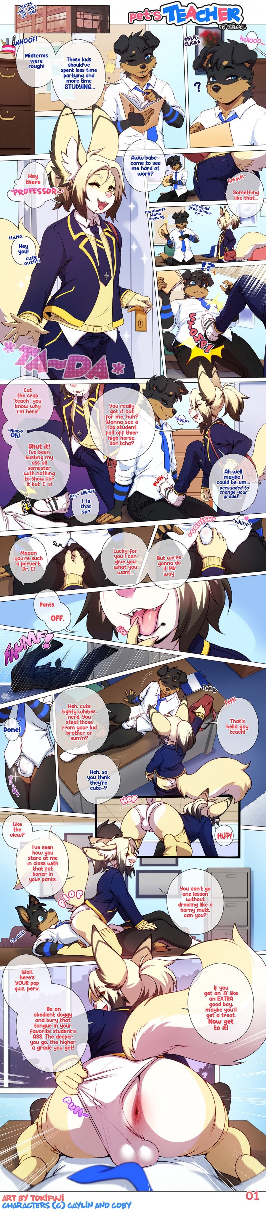 Pet’s Teacher comic porn — cover