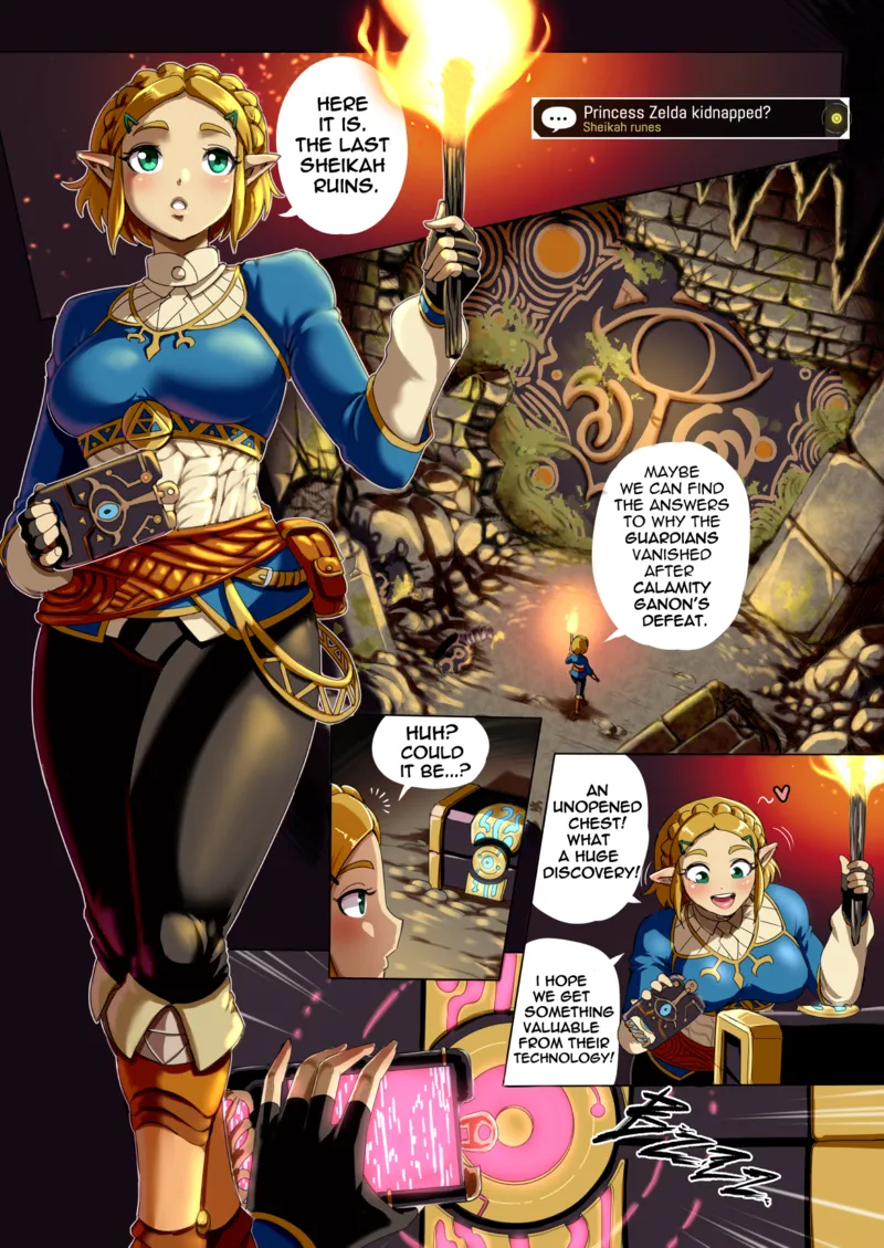 Princess Zelda Kidnapped comic porn — cover