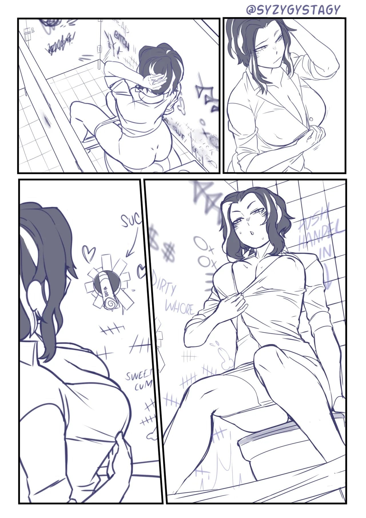 Public Bathroom comic porn — cover