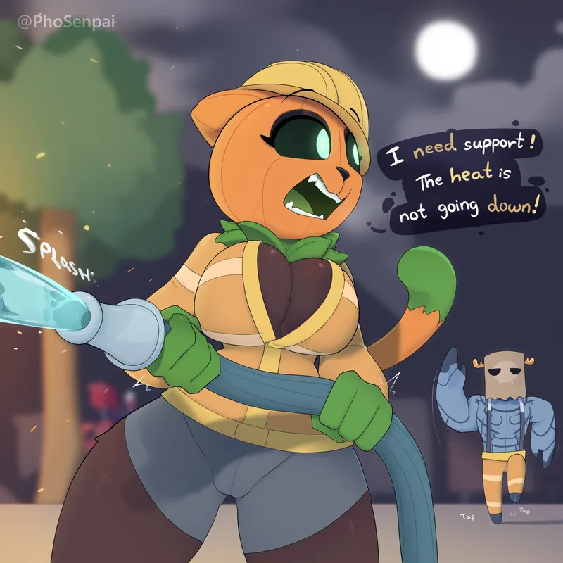 Pumpkat In Rescue comic porn — cover