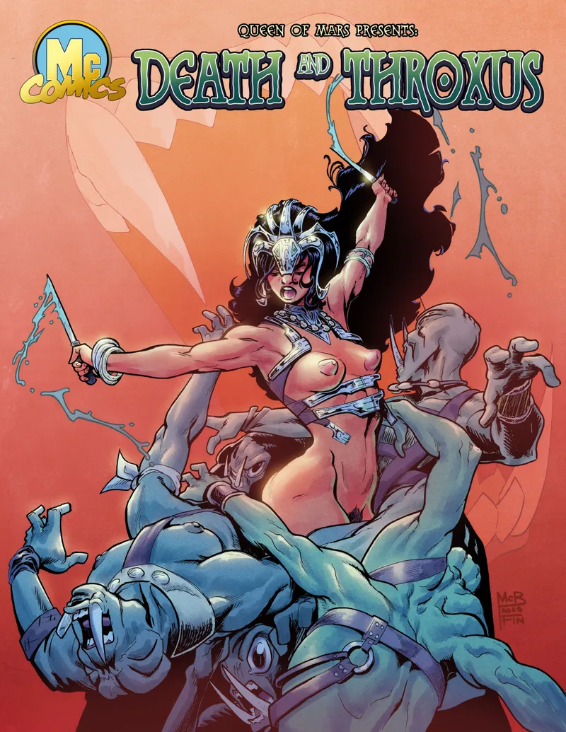 Queen Of Mars – Death And Throxus — cover