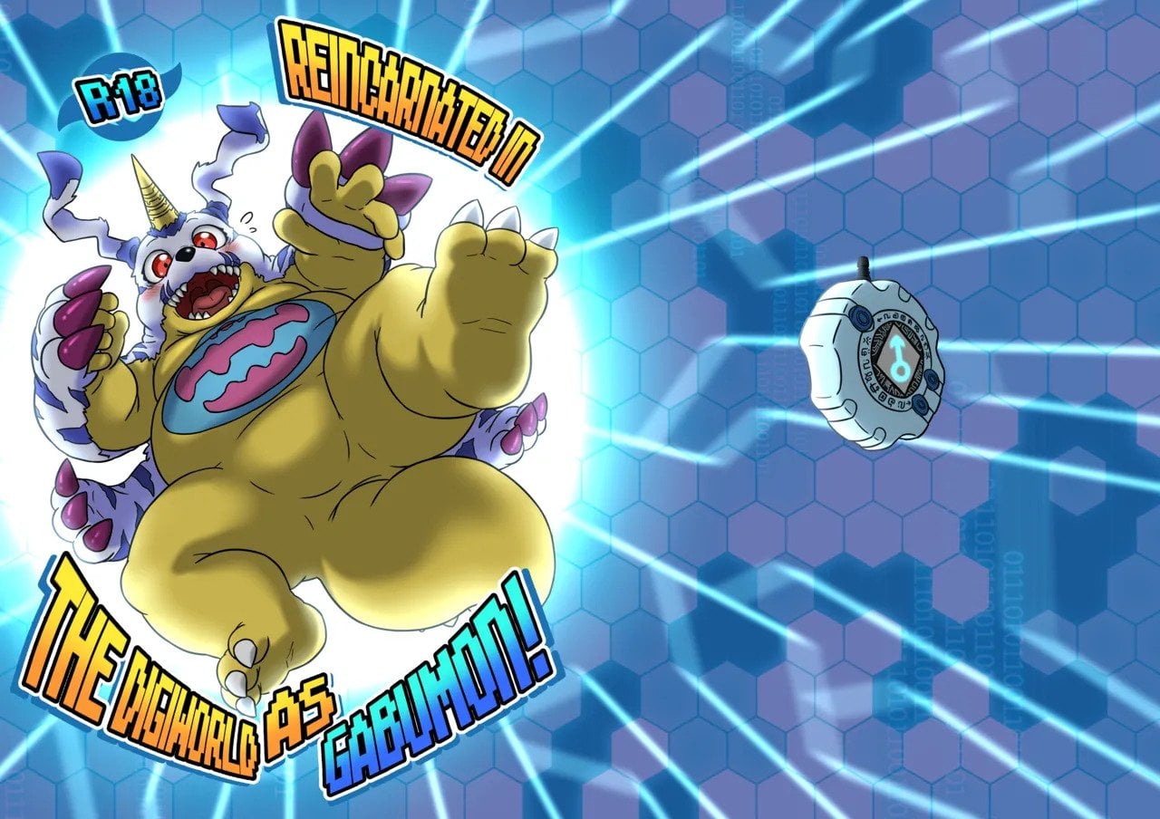 Reincarnated in the Digiworld as Gabumon! — cover